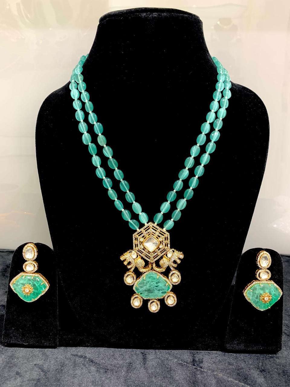 AD Polki Mint Set