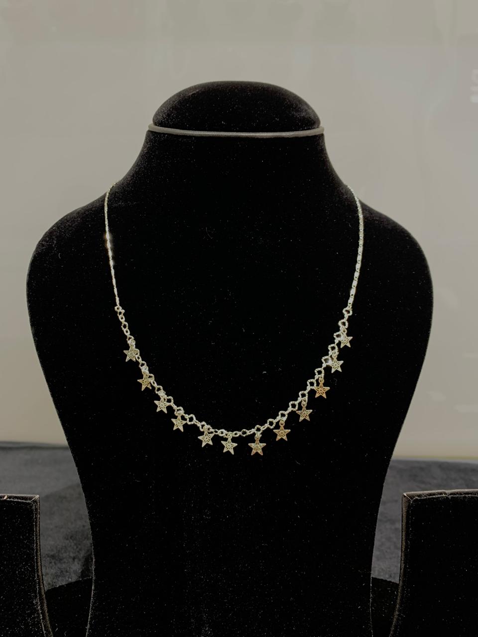 Silver Girlish Necklace